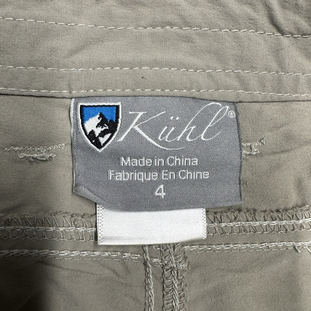 Kuhl Cargo Shorts Hiking Outdoor Casual Tan Beige Women's Size 4 (30x8) - Picture 2 of 11